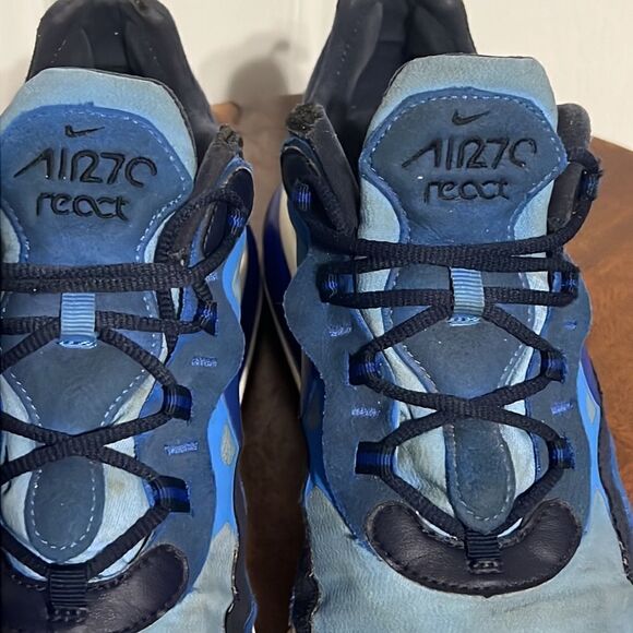 🔥🔥 NIKE AIR 270 REACT Running Training Shoes Blue - Men Sz 11 - Good Condition - Picture 6 of 12